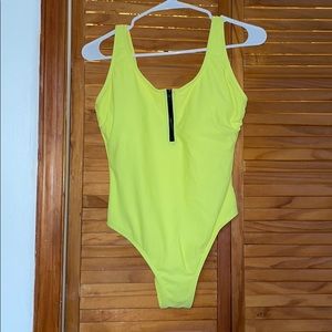 Yellow one piece swim